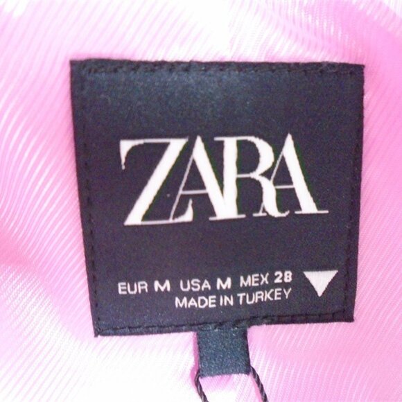 ZARA WOMEN STRAIGHT CUT BLAZER PINK REF:2010/880 SIZE M NEW WITH TAGS - Picture 7 of 13